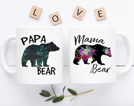 Mama & Papa Bear Mug Set Mama Bear Gifts, Papa Bear Gifts, Mama Bear Mug, Papa  Bear Mug, Mama and Papa Bear Mugs, Mothers Day Gift 