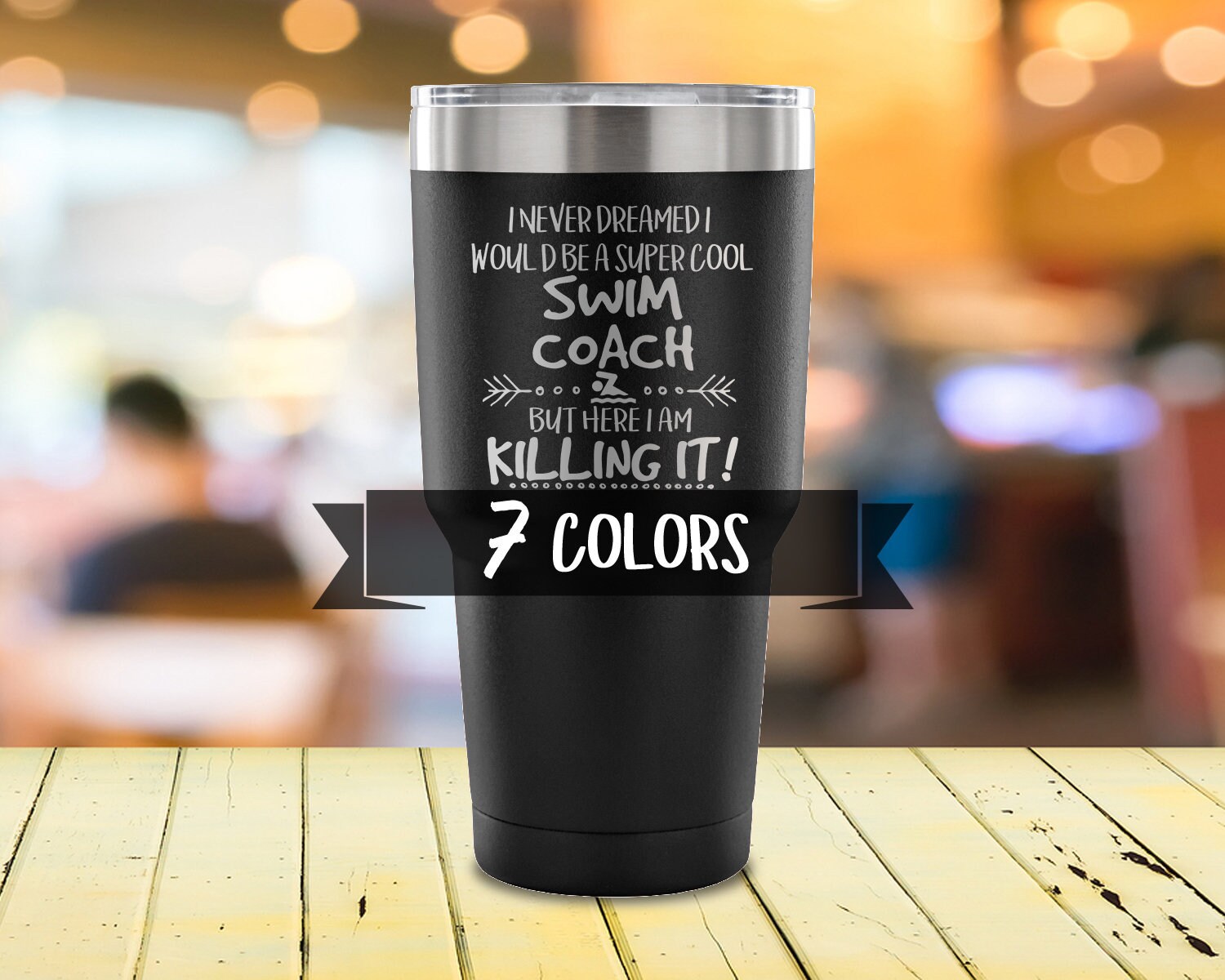 Swim Coach Travel Mug Stainless Steel Tumbler Super Cool - Etsy