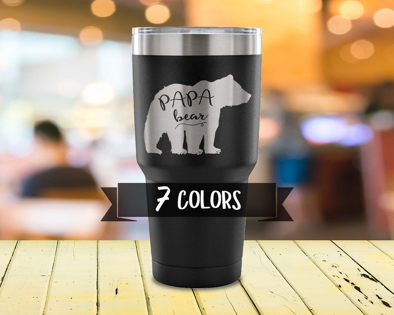 papa bear travel mug