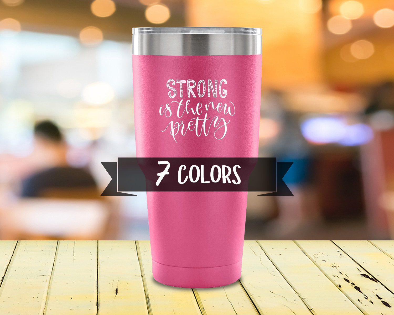 Strong is the New Pretty Tumbler, Gym Tumbler, Girl Power Tumbler, for  Girls, for Best Friend, Gym Buddy, Gym Gift, Tumbler Mug, Gift Ideas 