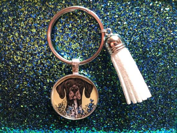 German Shorthaired Pointer Hunting Dog Kurzhaar Keychain Or Etsy