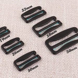black metal bra G-Hooks,19mm/25mm/30mm/32mm/38mm/50mm swimwear strap slider adjusters G buckle for bra swinwear making,clothing accessories