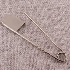 15 Épingles à Nourrice 63mm En Acier Inoxydable - Grand Format, Robustes, Pour Kilt, Couvertures, Tricots, Bijoux