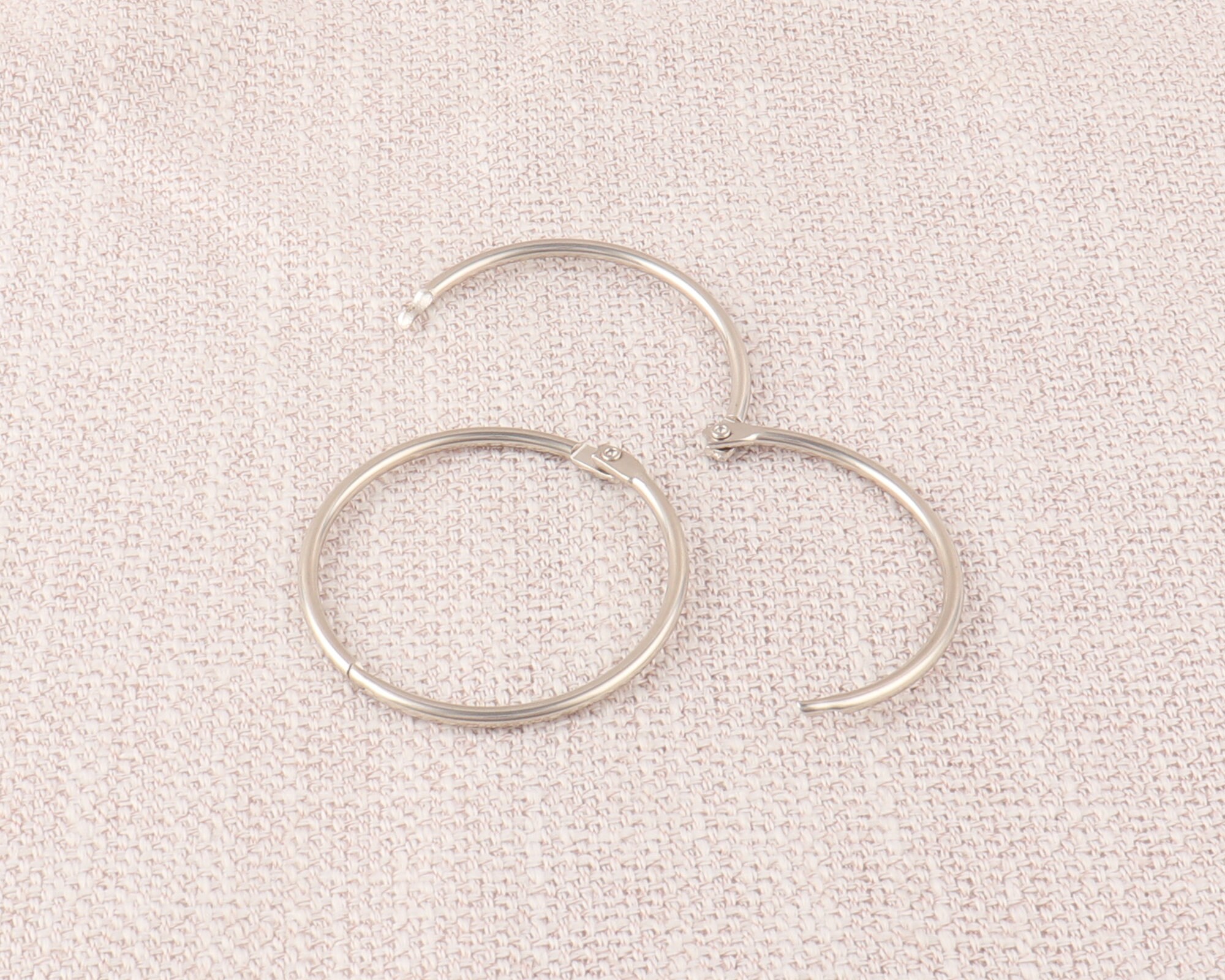 Metal Binding Rng 10 Pcs Metal Binding Rings,2 Inch Book Card Binder Snap Ring ...