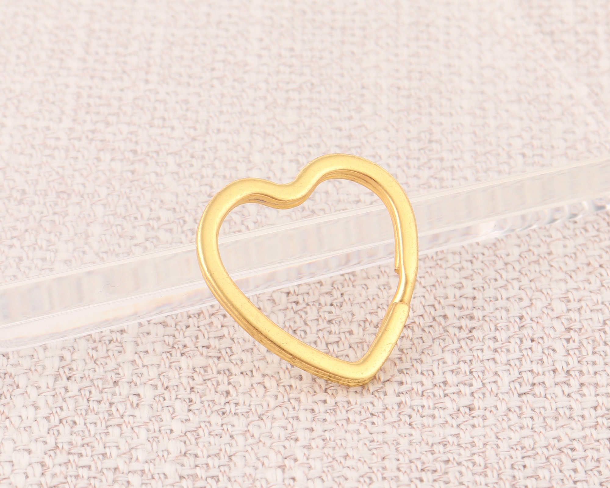 10-20pcs Heart Split Rings,31mm Metal Love Heart Shaped Keyring,rose ...