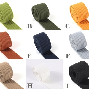 38mm cotton stripe webbing,1 1/2 Inch wide heavy duty bag handles upholstery webbing for backpack purse tote bag strap key fob by the Yard