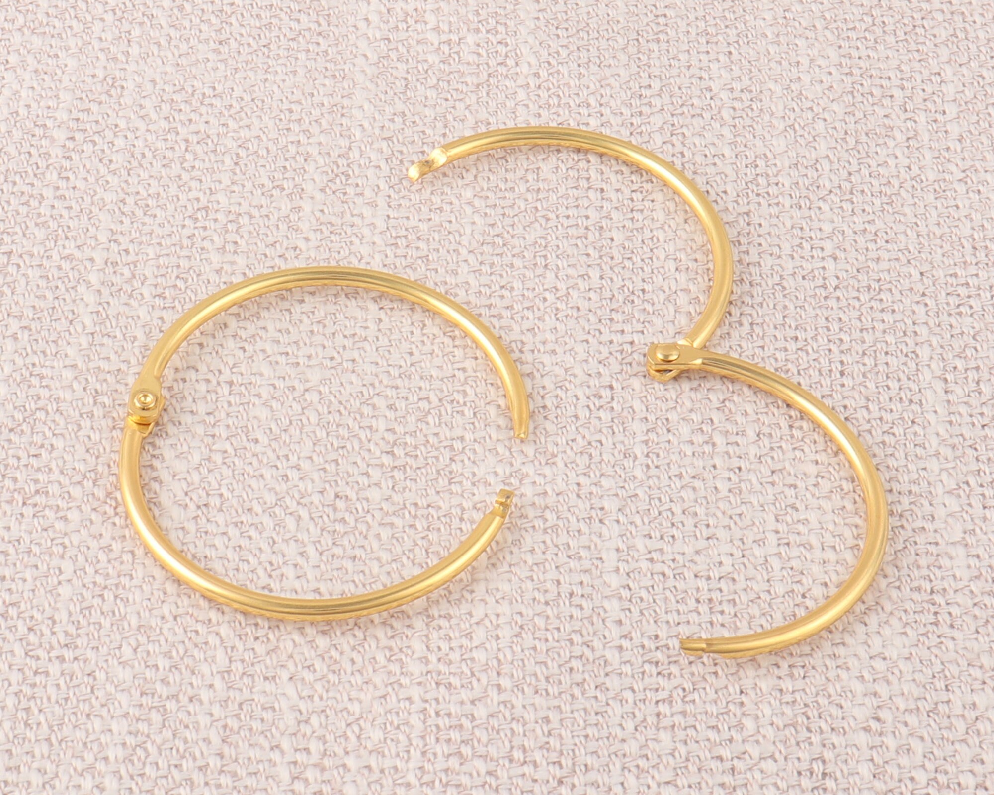 Metal Binding Rng 10 Pcs Metal Binding Rings,2 Inch Book Card Binder Snap Ring ...