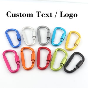 personalized carabiner keychain,custom aluminium carabiner key clip,engraved name logo for husband/boyfriend/girlfriend/wife/groomsman gifts