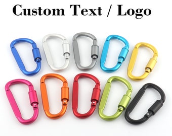 personalized carabiner keychain,custom aluminium carabiner key clip,engraved name logo for husband/boyfriend/girlfriend/wife/groomsman gifts