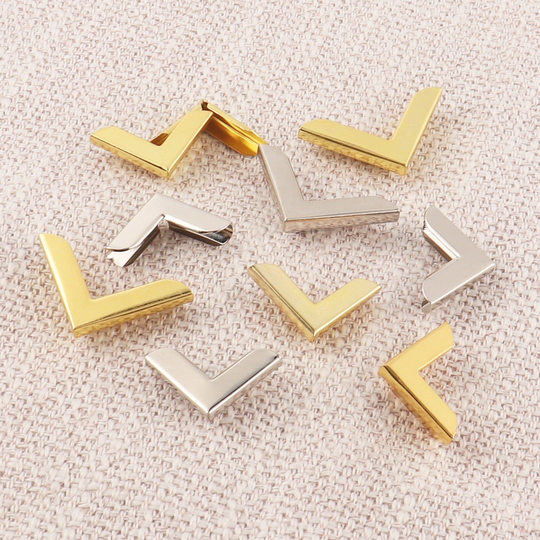 20pcs Metal Corners Protector,3/4" Book Decorative Corner,1" Gold Bag ...