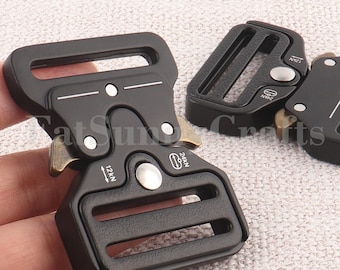 Schwarze Hochleistungs-Metall-Schnalle - 1,5 Zoll - Einzelpackung