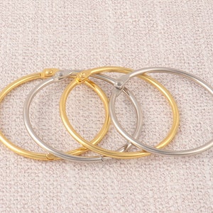 10 stuks metalen bindringen, 2 inch boekkaartbinder snap ring, multifunctionele opening o-ring voor doe-het-zelf notitieboeken/tijdschriften/losbladige binder
