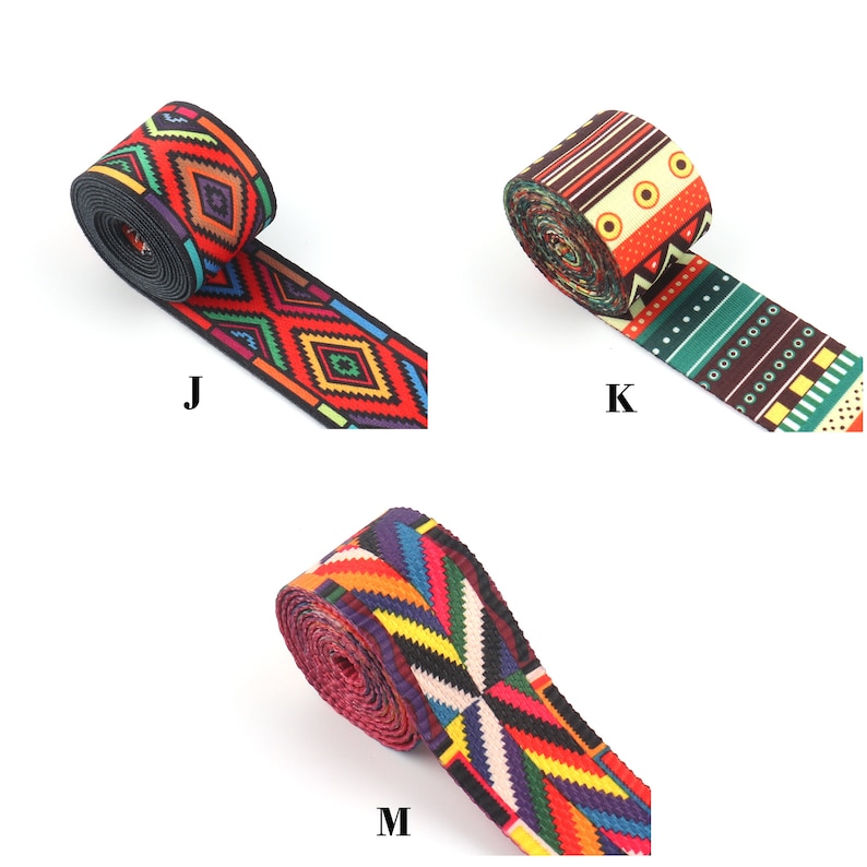 1 1/2 Inch Jacquard Webbing,38mm Vintage Embroider Soft Belt Ribbon for ...