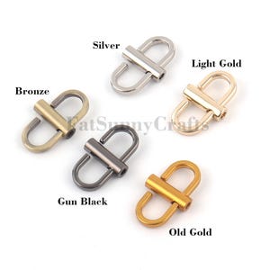 2 Stück Taschenkette Verkürzer Kettenverkürzer,Metallkette Länge verkürzen Einsteller Schnalle,alt gold / broze / silber Gürtel Geldbörse Kettenverkürzer