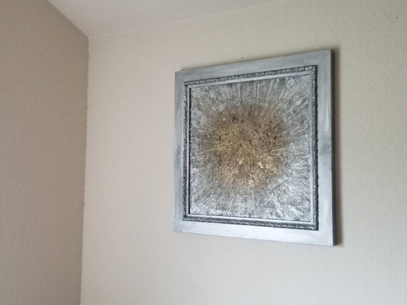 Framed Sunburst Painting Etsy