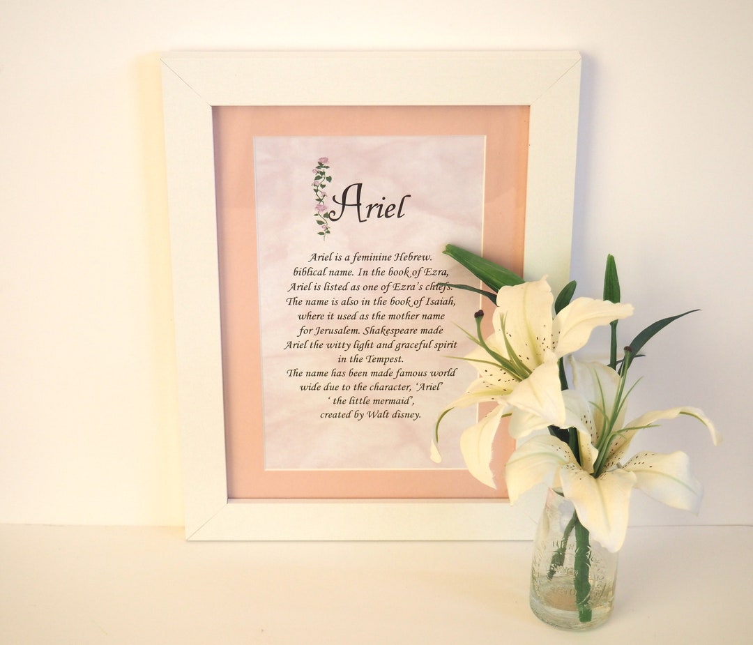 Origin and Meaning of First Names Etsy UK