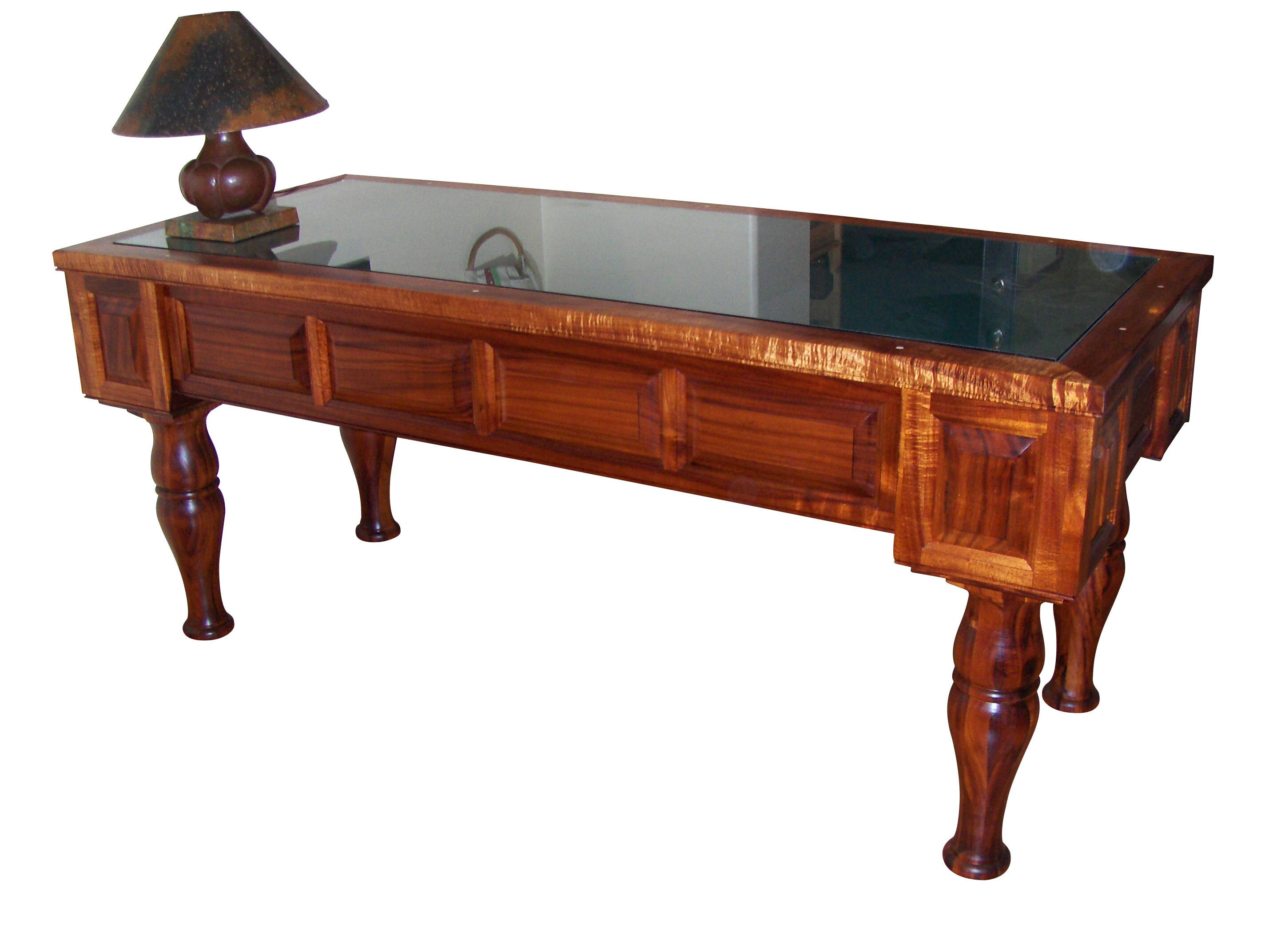 Executive desk made from Hawaiian Koa wood Etsy