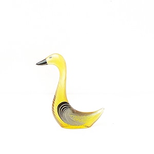 Vintage Abraham Palatnik Figurine - Goose - Duck - Large Figure - Sculpture - Lucite Op Art - Acrylic Glass - Rarity - Brazil - 1970-1979