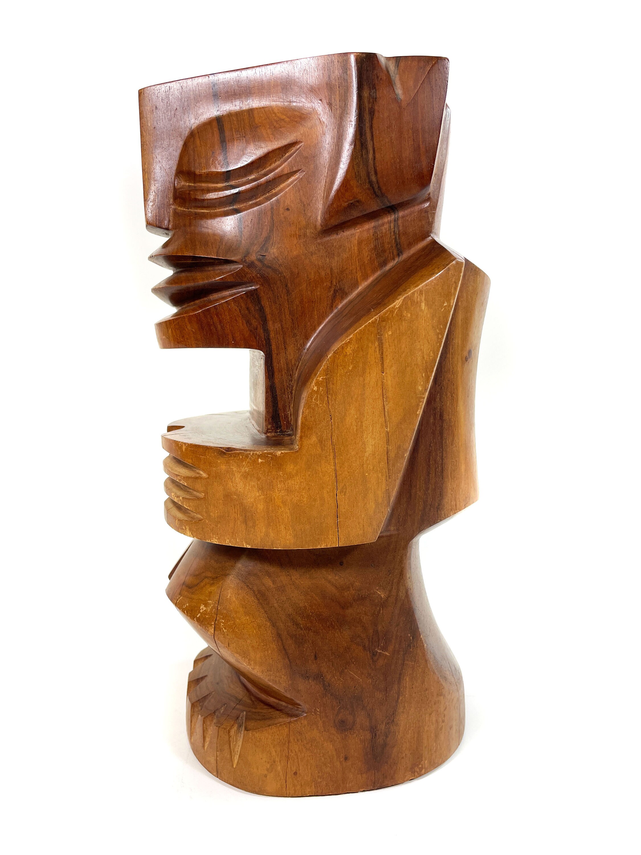 【爆売り！】 Figure Wooden Rosewood Tiki Vintage - Tahiti From Original 家具