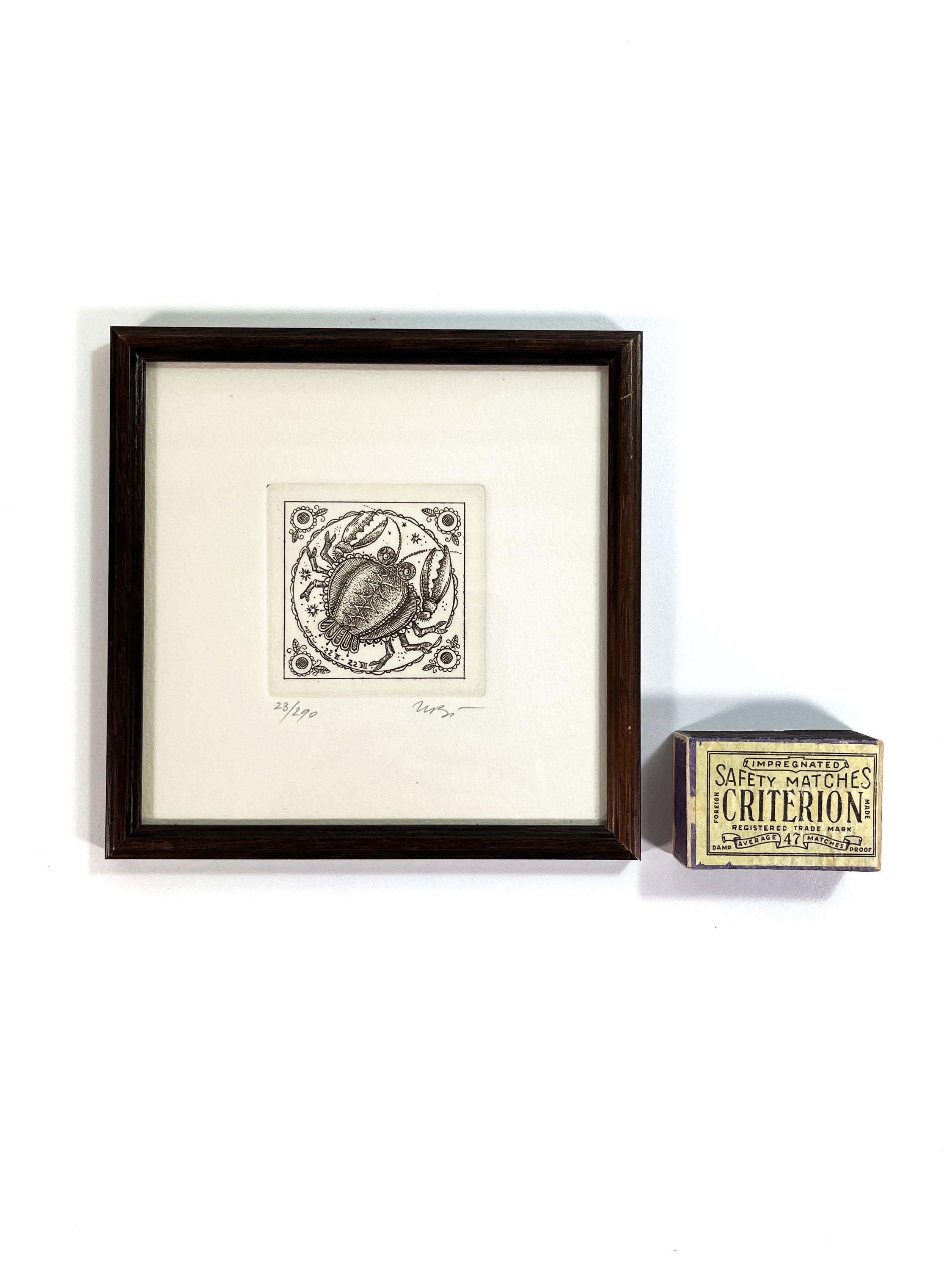 ヴィンテージ エッチング - 蟹座 - 限定版 - No. 23/200 - 星占い