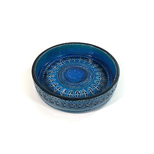 Vintage Bitossi Bowl Aldo Londi - Rimini Blue, Model 742 - Italian Ceramics - Home Accessories - 1960-70s