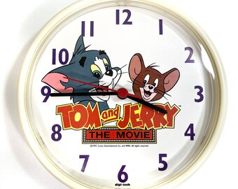 Vintage Walt Disney Wall Clock - Tom and Jerry - the Movie
