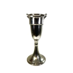 Mid Century champagne cooler - art deco stand, bottles, champagne cooler by Wellner - solid hotel silver - alpaca - tulip foot - 1940-50s