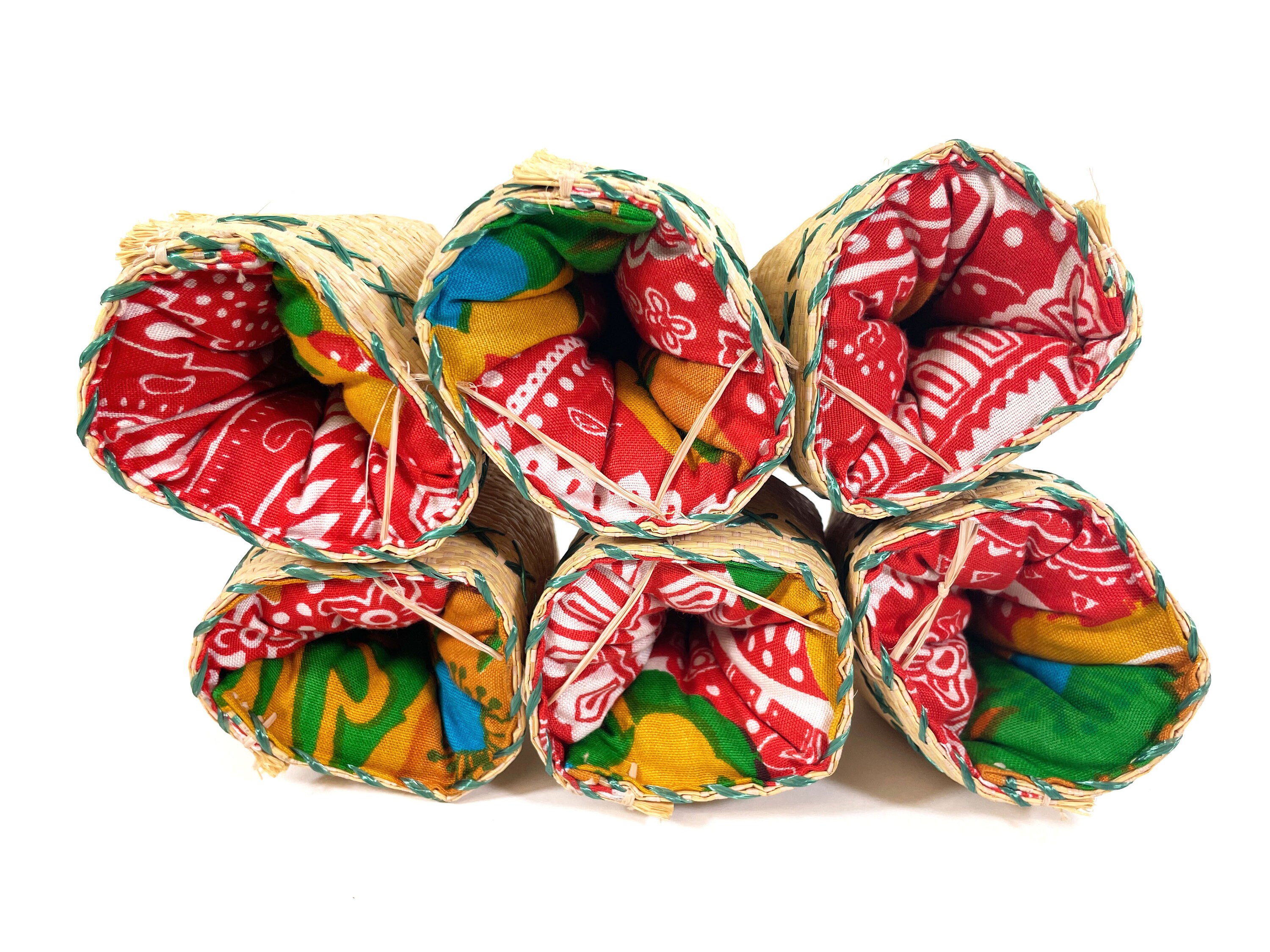 Original 1950s Egg Cosies Made of Raffia and Colorful Textile - Etsy