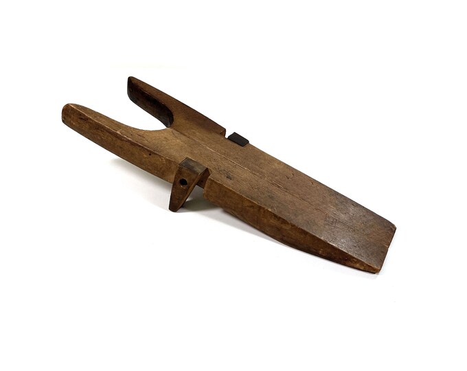Antique Wooden Boot Jack - Foldable Removal Aid - Shoe Jack - Boot ...