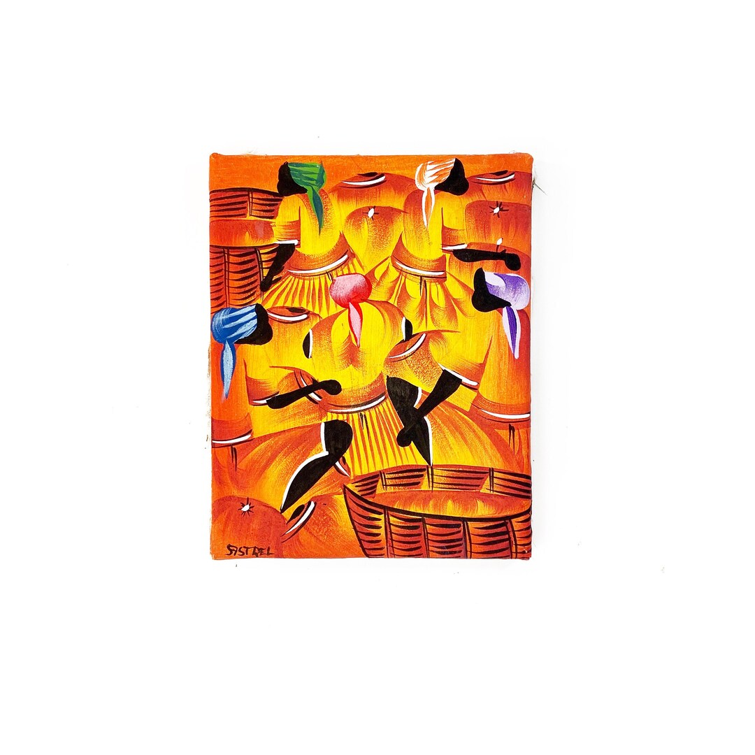 Small Mural Painting Artist Sastrel Abstract Art Acrylic on Canvas and