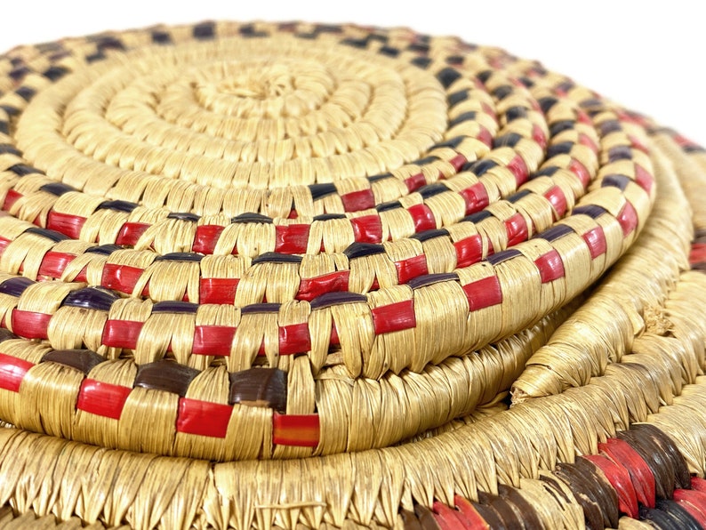 Traditional Vintage Zulu Wicker Basket From South Africa Etsy