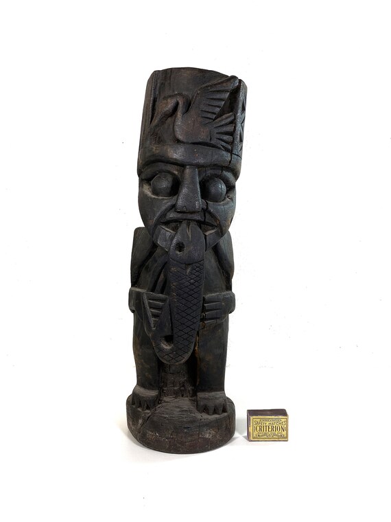 Buy Large Vintage Huari Wooden Figure - Wari - Hand Carved - South 