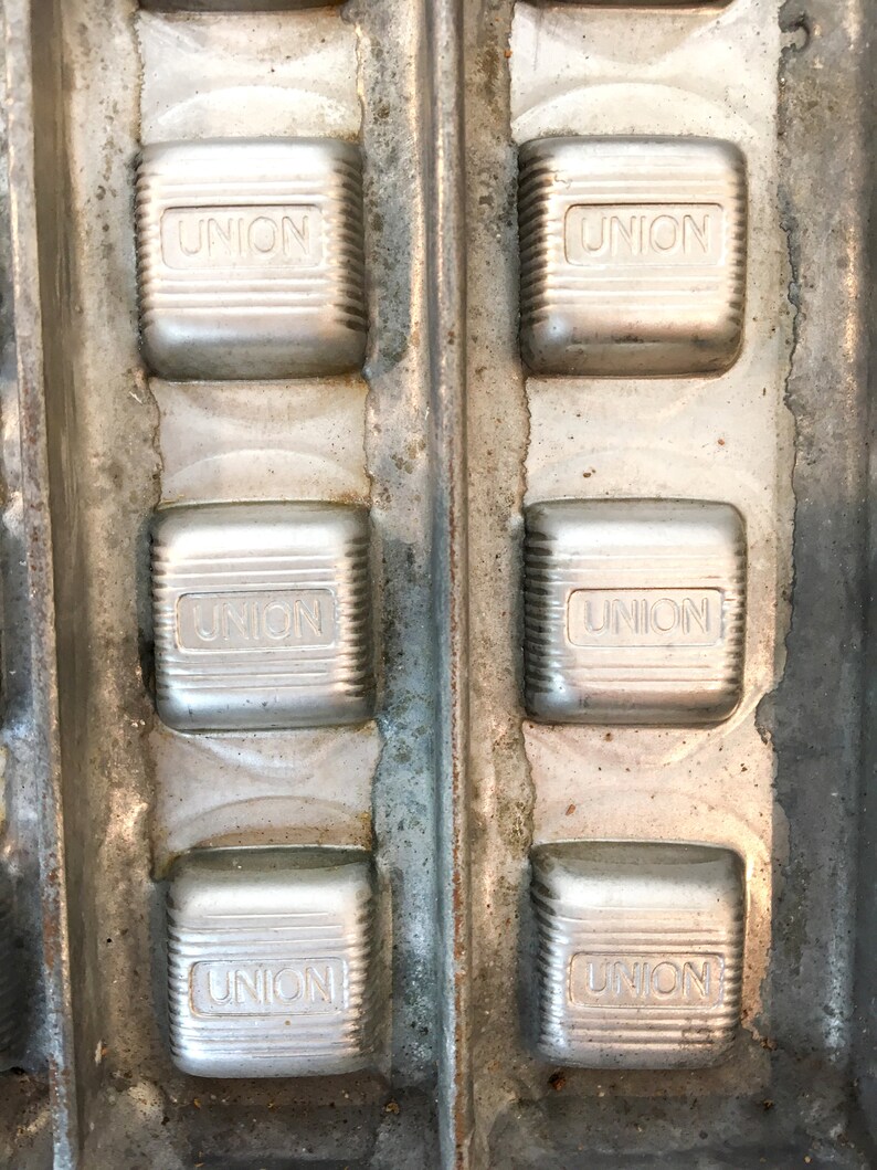 Commercial Chocolate Mold Union Chocolate Factory Haarlem Small Bonbons square-shaped Patisserie First half of 20th Century