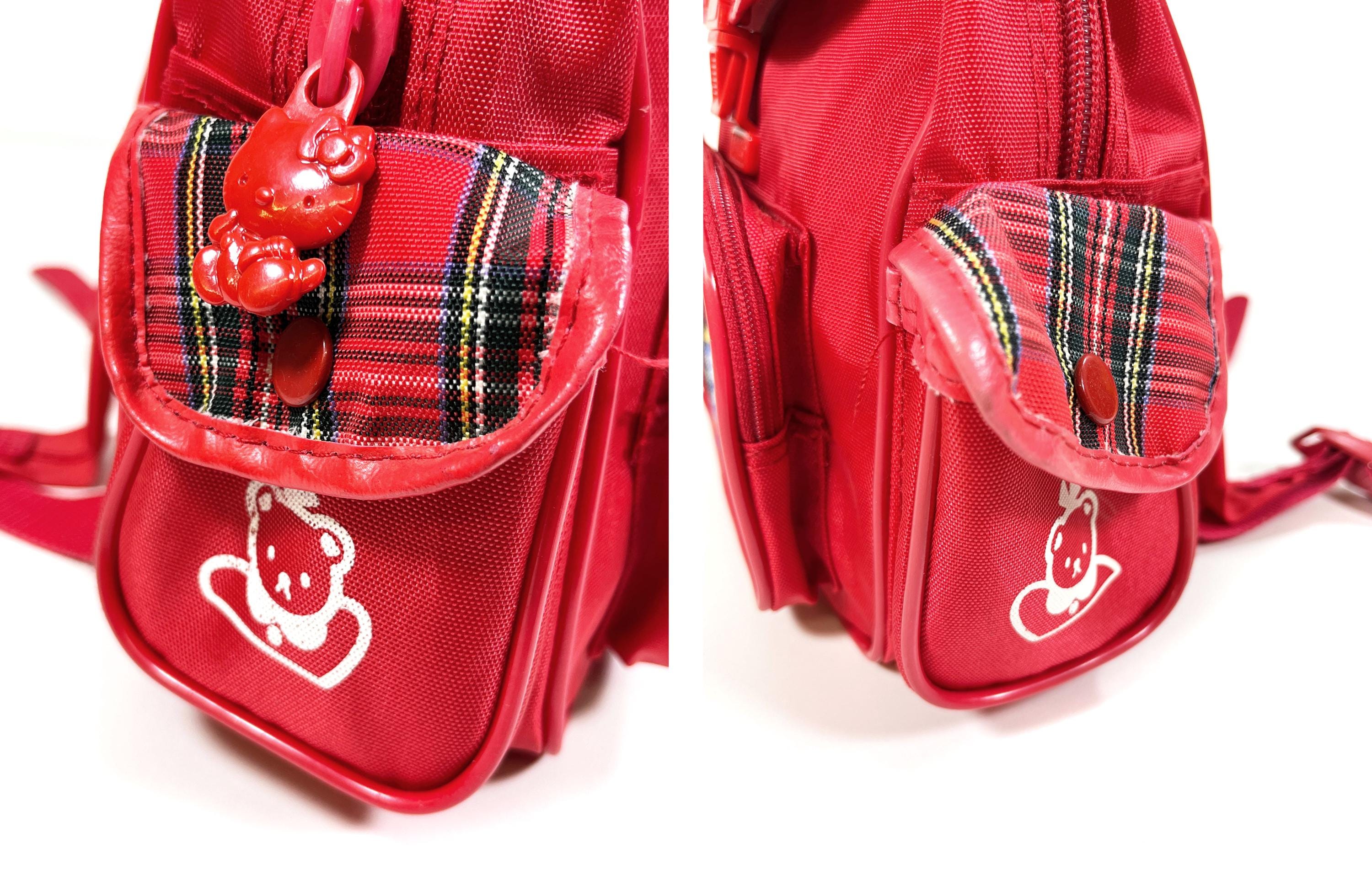 HELLO KITTY Red Retro Vintage Style Backpack Travel Hello Kitty Strawberry Slouch Backpack | Hot Topic main image 3