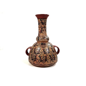 Cuzco keramisk vas - Inka-estetik - Peruansk konstkeramik - Native Art - Lerkärl - Sydamerika - 1970-80-talet