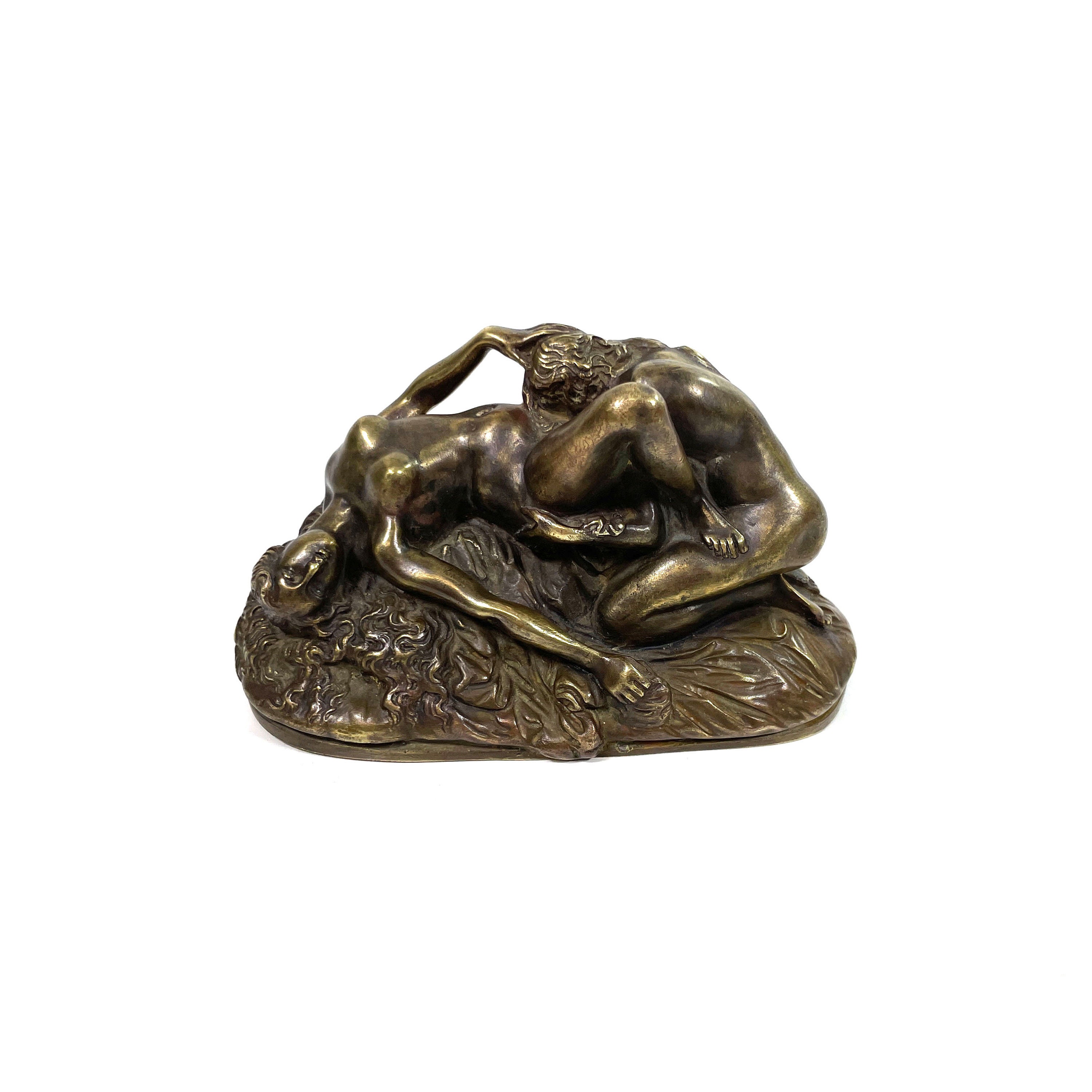 Vintage Bronze Figure - the Lovers - Reproduction - Cast by Jef