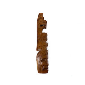 Vintage Bear Chief Mask by Squamish Nation Artist Tony Yelton - Totem - Hand Carved - British Columbia - Canada - 1990s