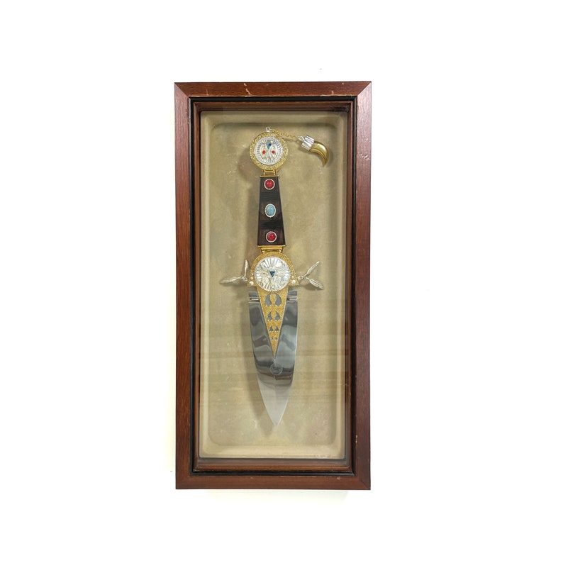 Franklin Mint Ceremonial Dagger Knife - Talisman - Turquoise Dagger ...