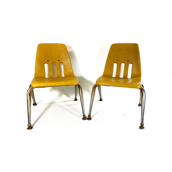 Vintage Children's Chairs by VIRCO Los Angeles Plastic Etsy