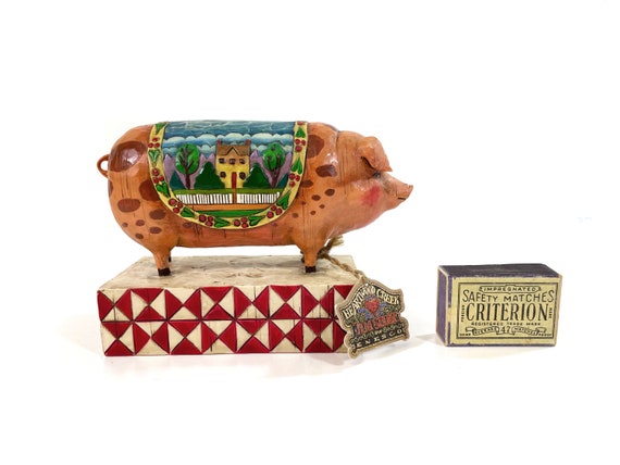 Jim Shore - Country Heritage - Pig - Lucky Symbol Jim Shore - Country Heritage - Pig - Lucky Symbol