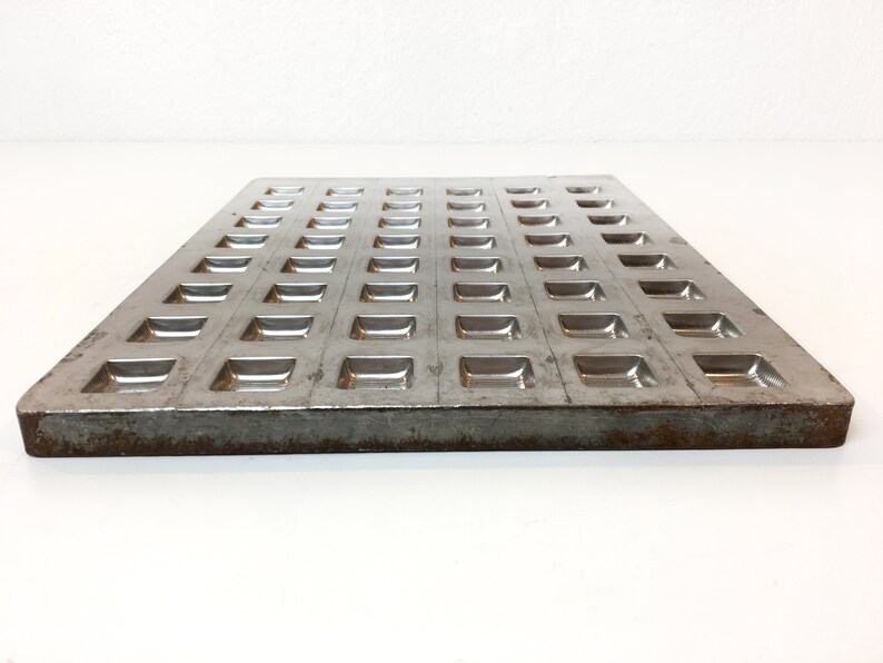 Commercial Chocolate Mold Union Chocolate Factory Haarlem Small Bonbons square-shaped Patisserie First half of 20th Century