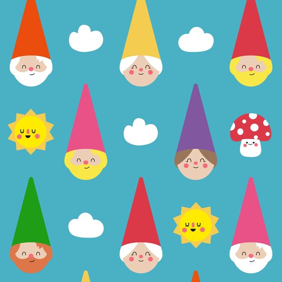 Kitsch Gnome Phone Wallpaper/ Background Set of Two. Cottage - Etsy