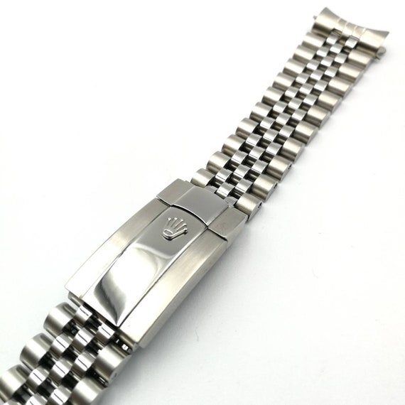 Rolex 20mm replacement aftermarket jubilee strap with oyster clasp