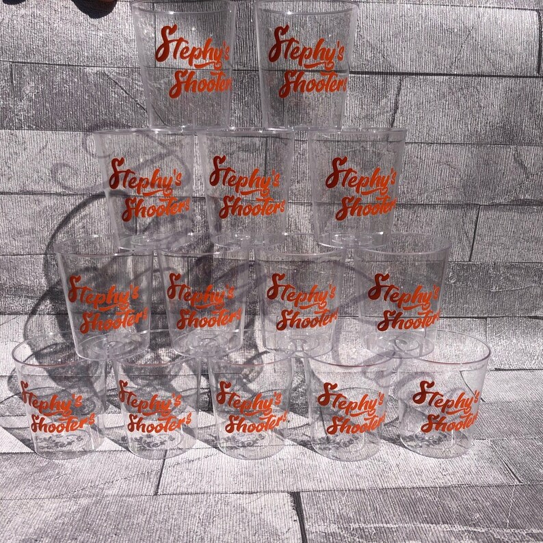 Personalised hen party shot glasses hen party shot glasses Etsy