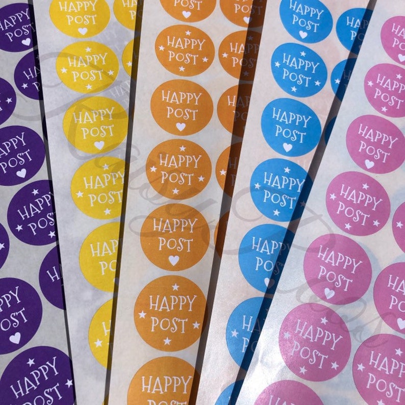 Happy Mail labels Happy mail stickers mail stickers Etsy