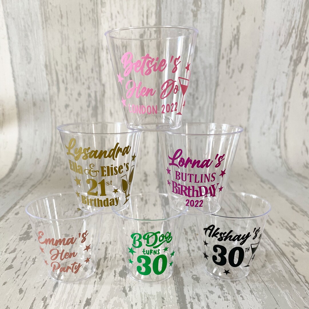 Personalised Hen Party Shot Glasses Hen Party Shot Glasses Etsy UK
