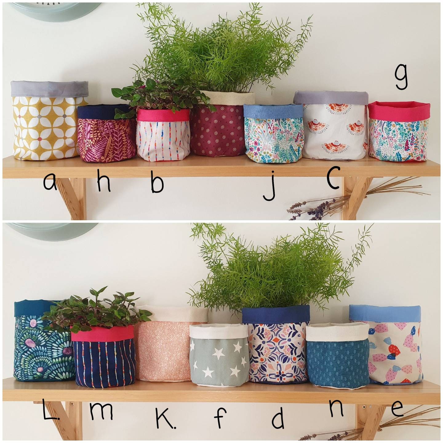 Sympathiek Zegenen conjunctie Canvas Planter - Etsy