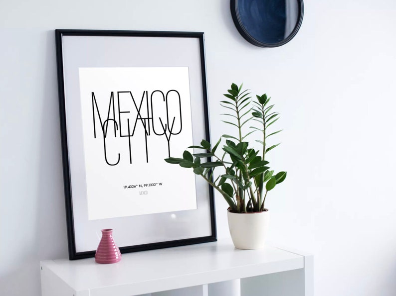 Mexico City Printable Digital Download Instant Downloadable - Etsy