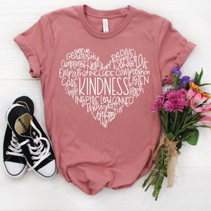 Kindness Heart Shirt / Kindness Shirt / Tolerance Shirts / SEL Shirt / Social Worker Shirt / School Counselor Shirt / Teacher Tee