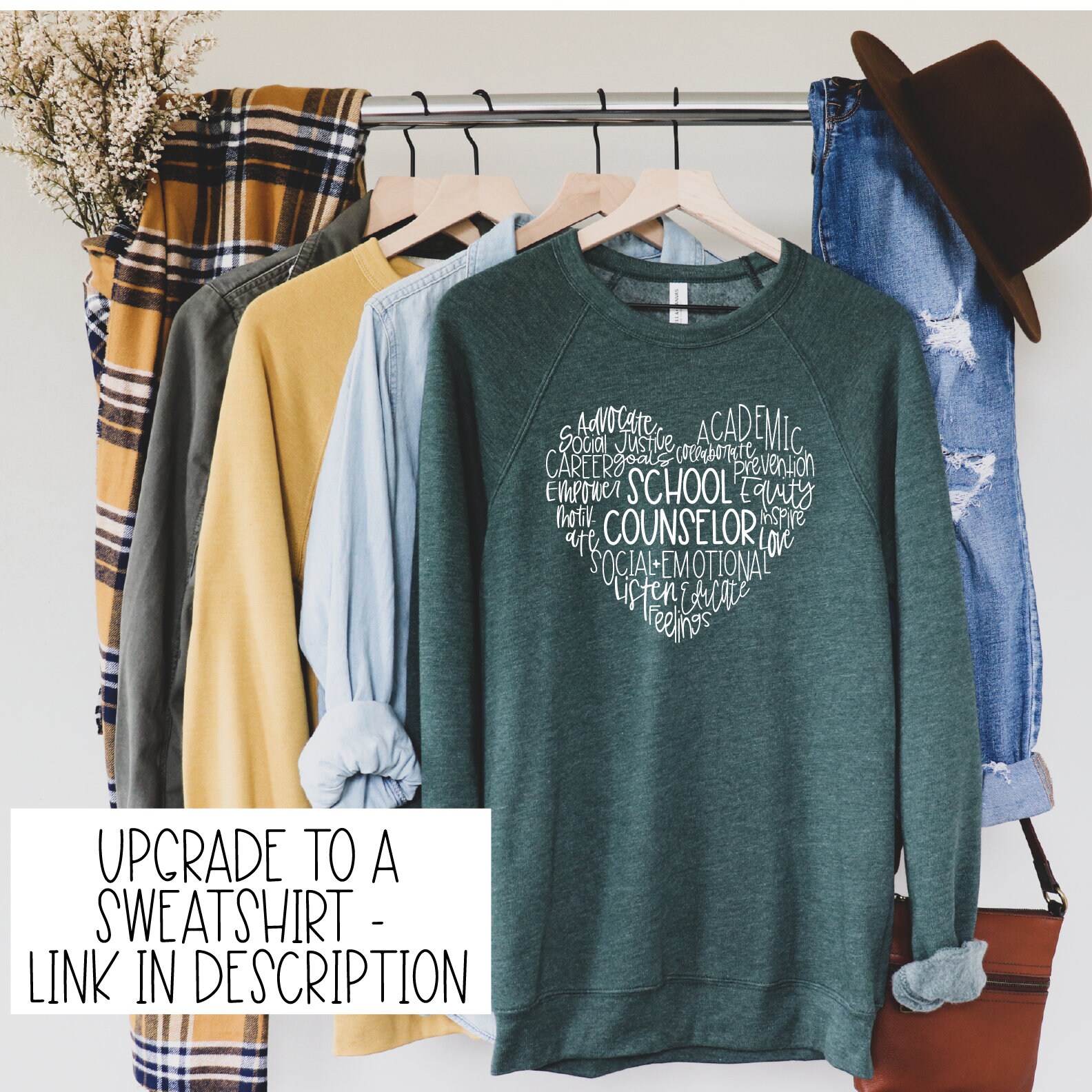 Counselor (Heart Around) - Comfort Colors Tee
